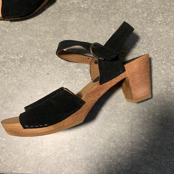 Sanita Menna Danish black suede sandal size 40 / 9 NWOB - Picture 3 of 5